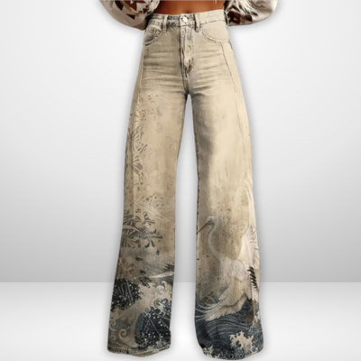 Olivia | Artisan Blumendruck-Hosen