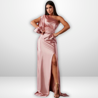 Alison | Elegantes Maxikleid mit Seitenschlitz
