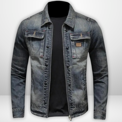 Andre | Herren Klassische Jeansjacke