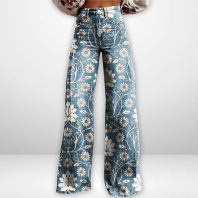 Olivia | Florale Artisan-Hosen