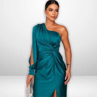 Alison | Elegantes Maxikleid mit Seitenschlitz
