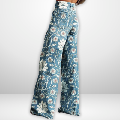 Olivia | Florale Artisan-Hosen