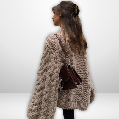 Malin | Bequemer Kabelstrickpullover