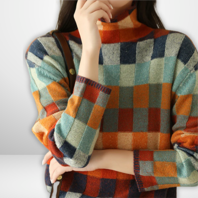 Johanna | Gemütlicher Geometrischer Pullover