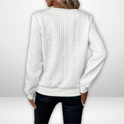 Fleur | Pullover mit Viertel-Reißverschluss