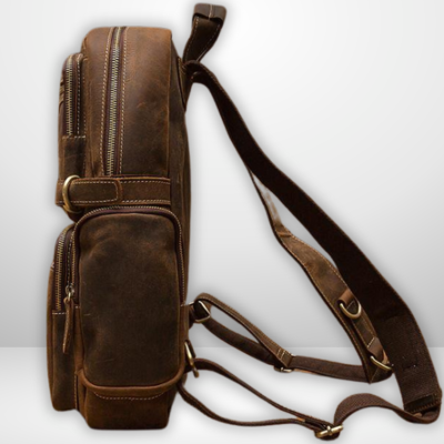 BASEL | Brauner Leder-Rucksack