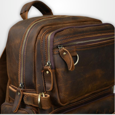 BASEL | Brauner Leder-Rucksack