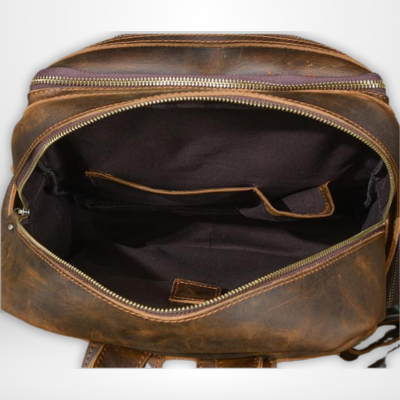 BASEL | Brauner Leder-Rucksack