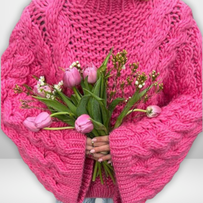 Malin | Bequemer Kabelstrickpullover