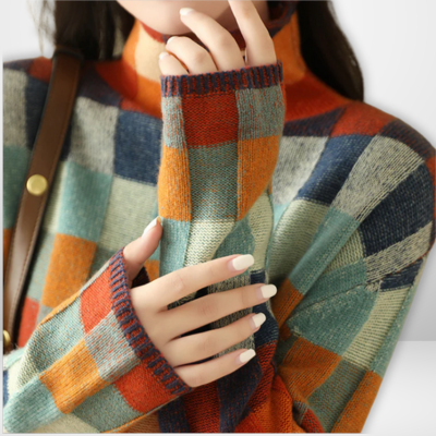 Johanna | Gemütlicher Geometrischer Pullover