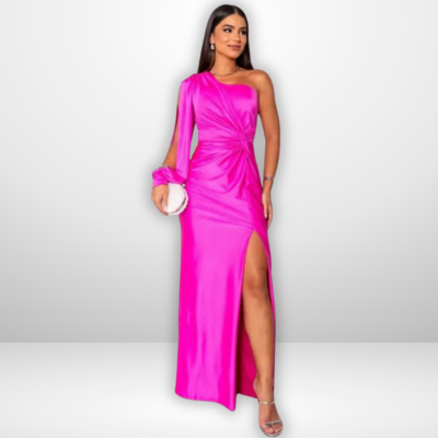 Alison | Elegantes Maxikleid mit Seitenschlitz