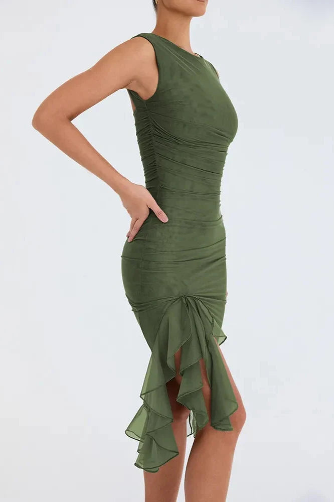 Charlotte | Midikleid mit Rüschen