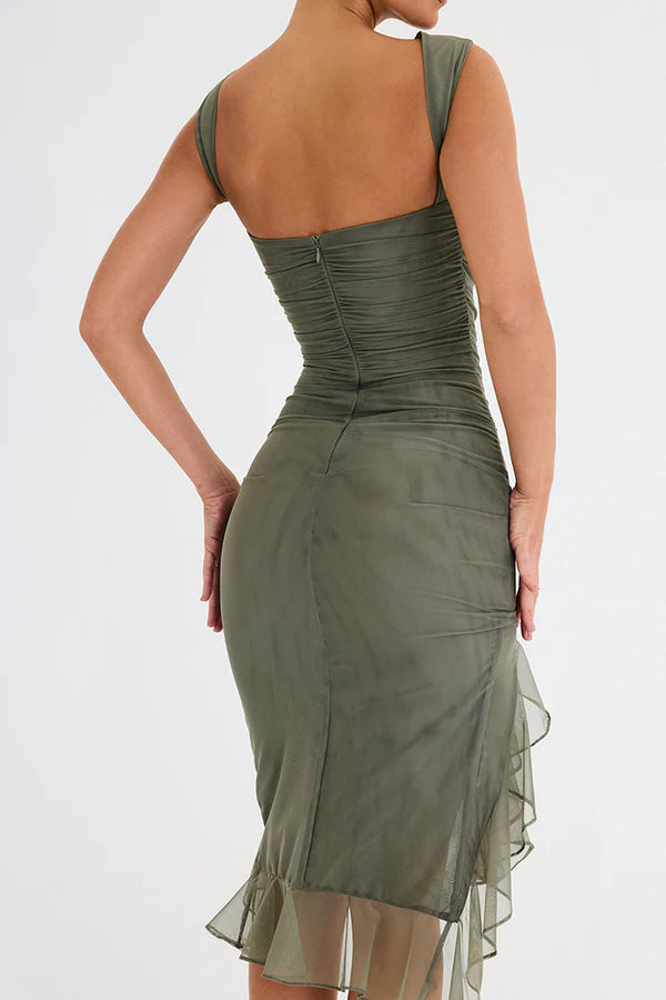 Charlotte | Midikleid mit Rüschen